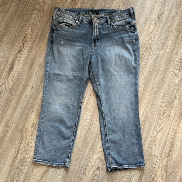 SILVER JEANS | Suki Capri Jeans | plus size 18 (I) - Picture 1 of 8